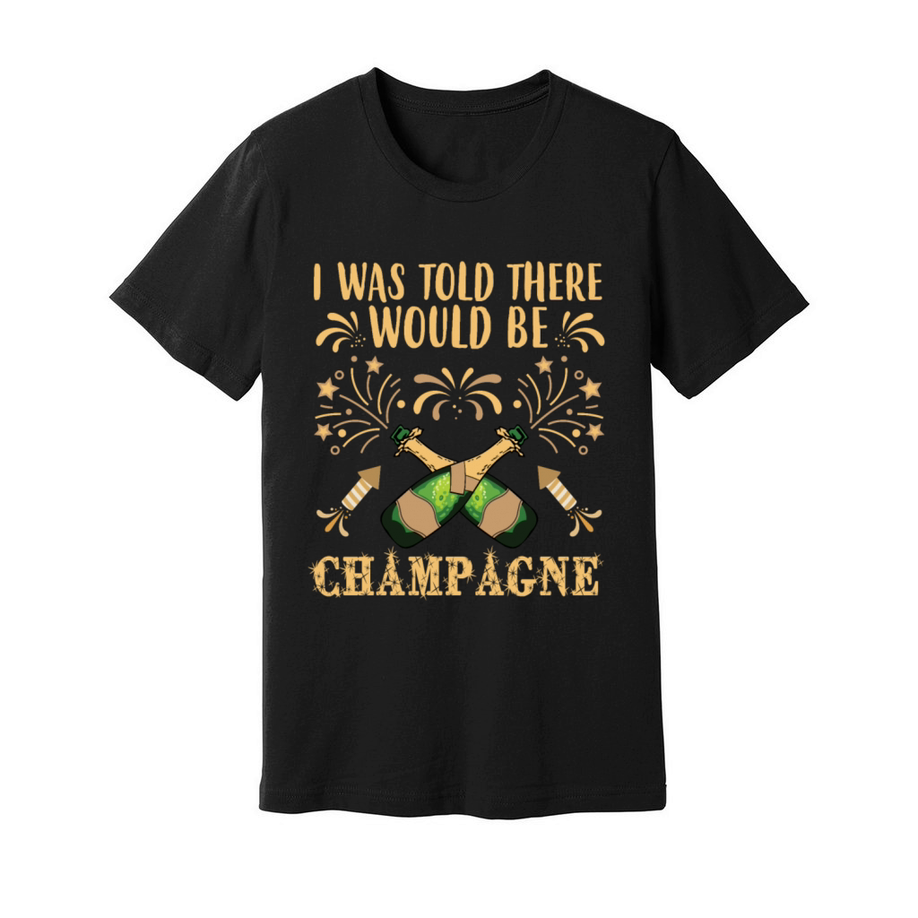 Champagne on New Year Unisex Jersey Tee