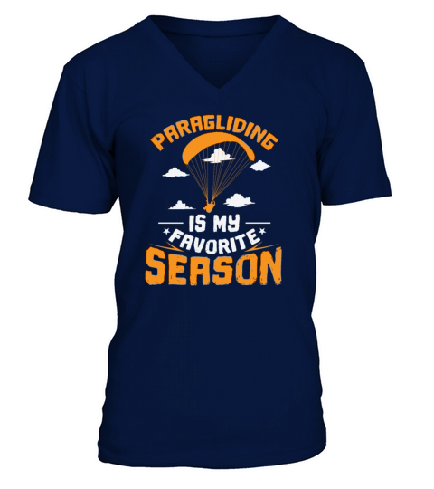 Paragliding is my Favorite Season Sport V-Neck T-shirt
