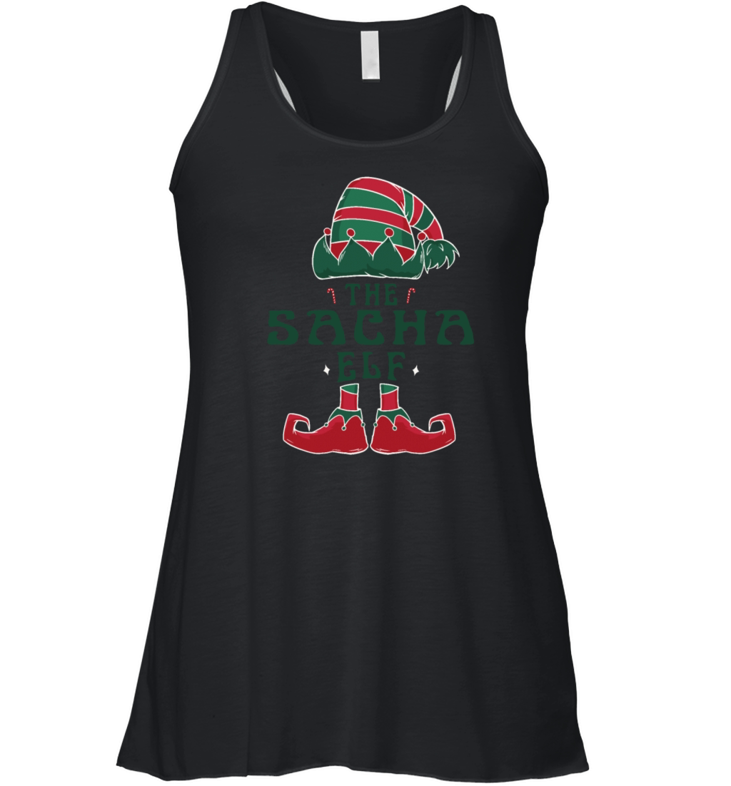 The Sacha Elf Pajama for Funny Christmas Holiday Women's Flowy Tank Top