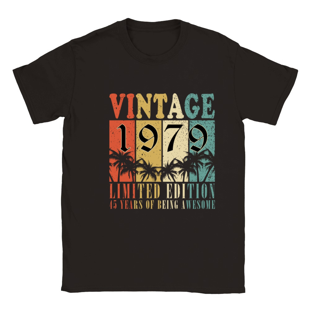 45th birthday 45 years January 1979 Classic Kids Crewneck T-shirt