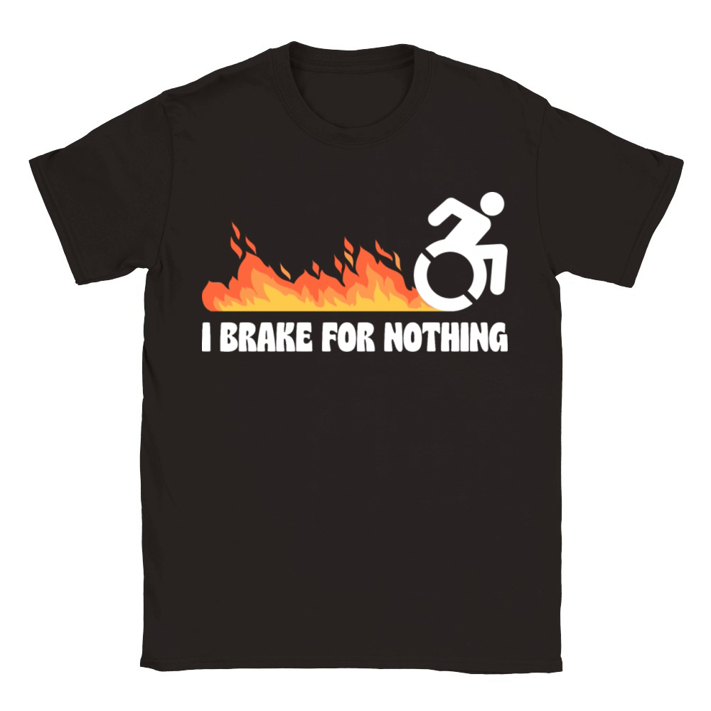 i brake for nothing Classic Kids Crewneck T-shirt