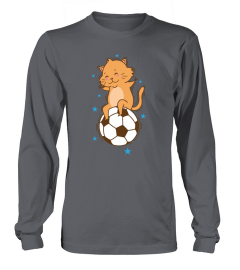 Cat likes Soccer Sport Hobby Pet Long sleeved Unisex