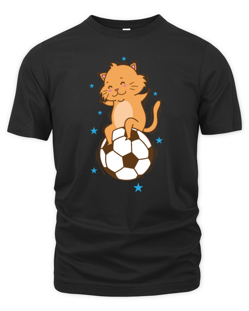 Cat likes Soccer Sport Hobby Pet Organic Unisex T-shirt