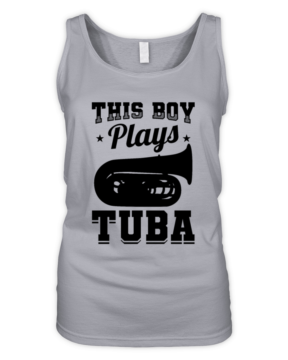 Little Tuba Player Organic Women's Tank Top