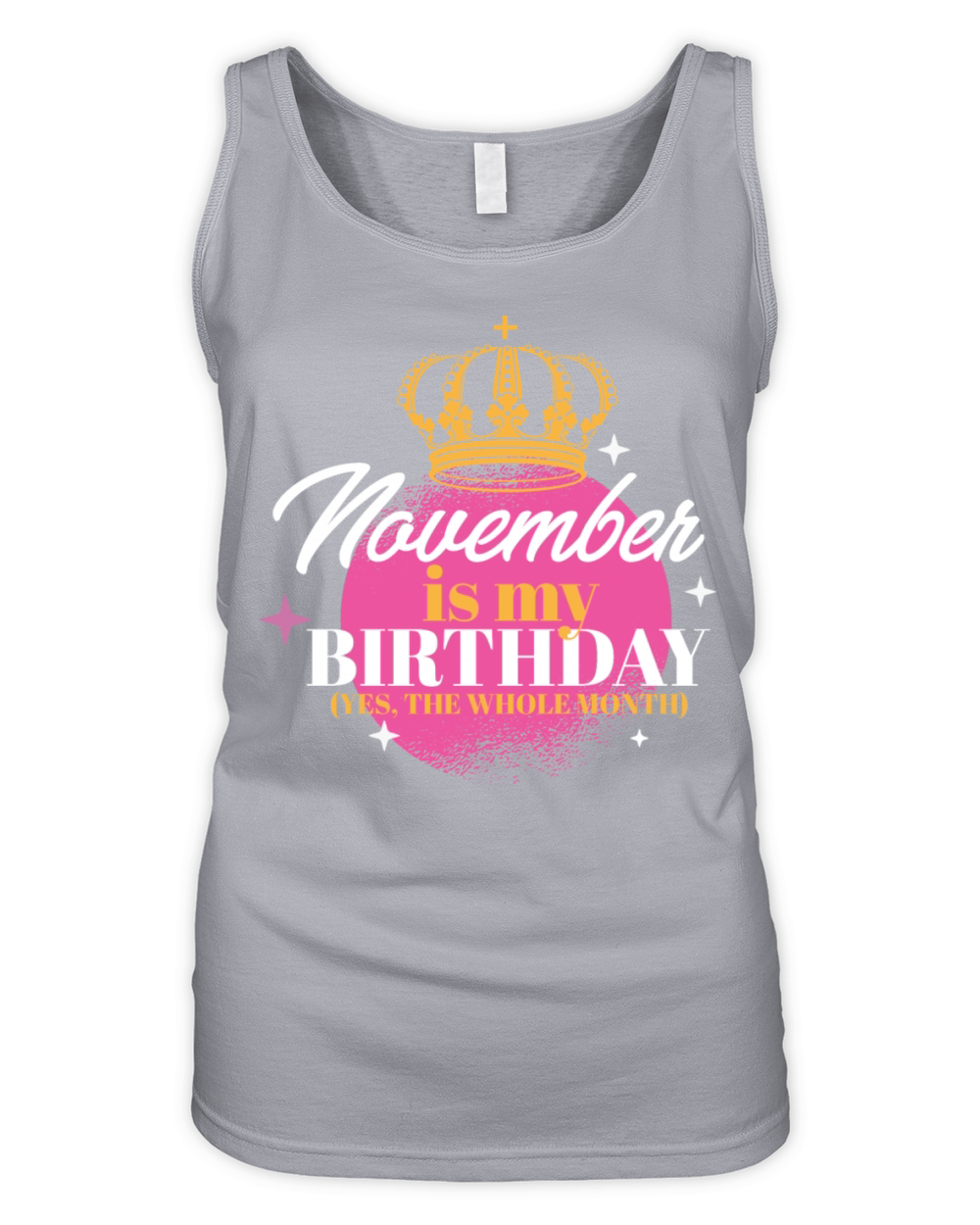 November Is My Birthday Yes The Whole Month Born Organic Women's Tank Top