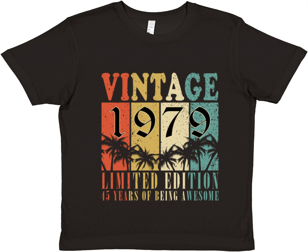 45th birthday 45 years January 1979 Premium Kids Crewneck T-shirt