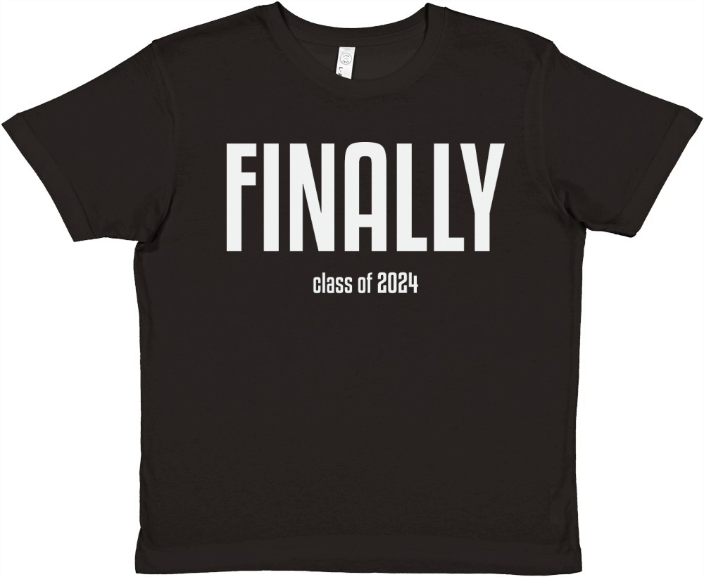 Finally class of 2024 Premium Kids Crewneck T-shirt