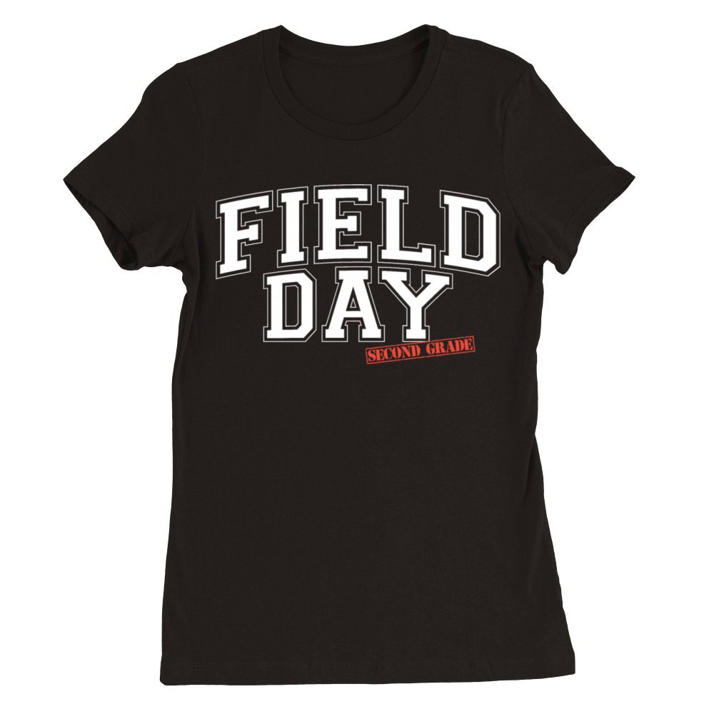 Field Day 2024 Second Grade school teacher kids Premium Womens Crewneck T-shirt