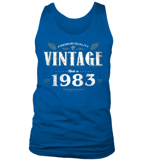 41 Years Old Vintage 1983 Limited Edition 41st Tank Top Unisex