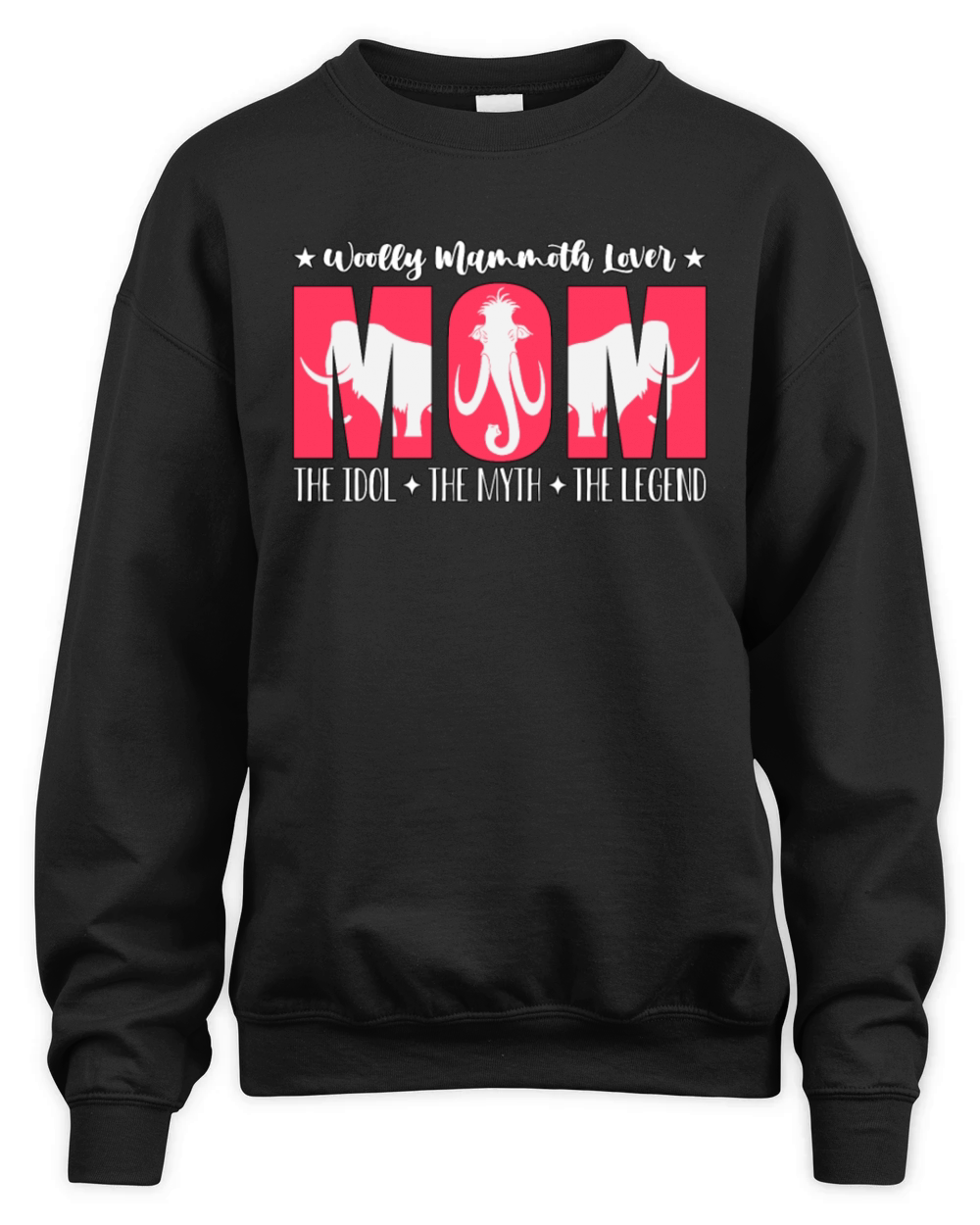 Woolly Mammoth Lover Mom The Idol The Stone Age Unisex Premium Crewneck Sweatshirt
