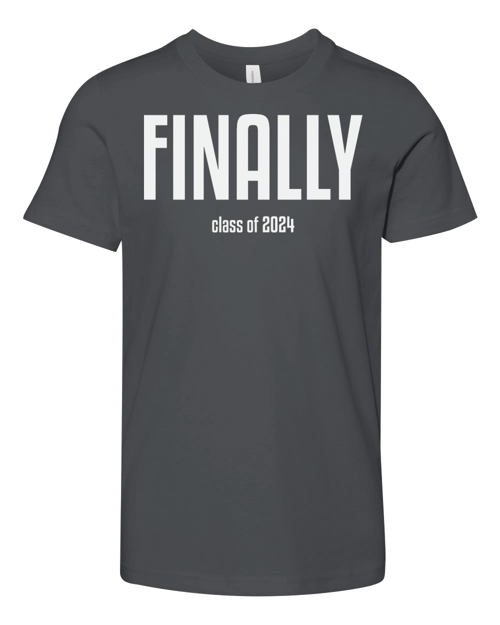 Finally class of 2024 Youth Unisex Jersey Tee