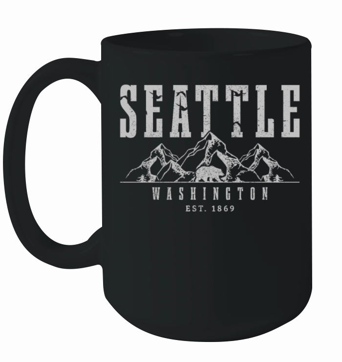 Seattle Washington Souvenir Gift Ceramic Mug