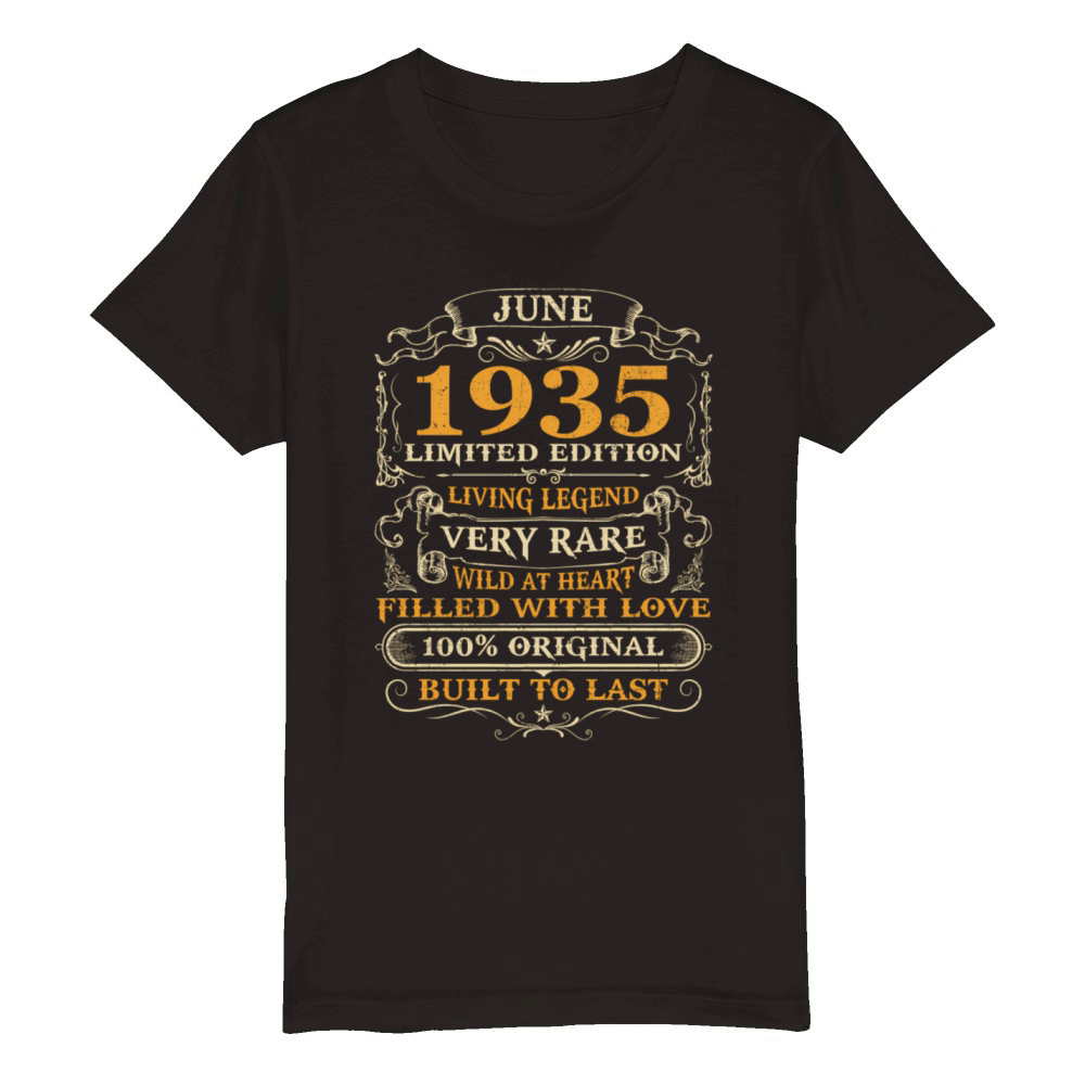 87Th 87 June 1935 Organic Kids Crewneck T-shirt