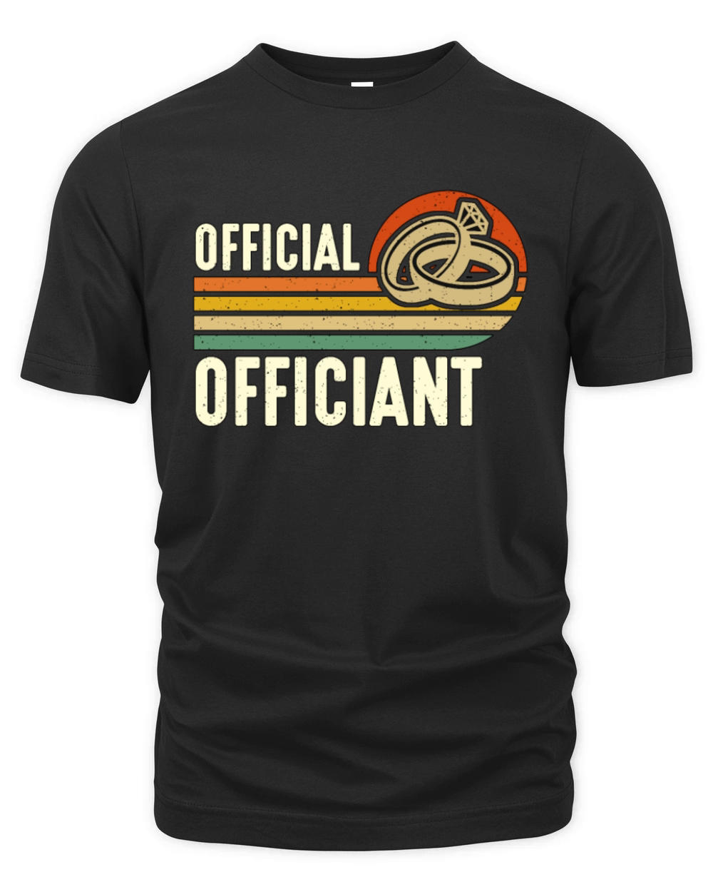 Officiant Official Officiant Retro Wedding Pastor Organic Unisex T-shirt