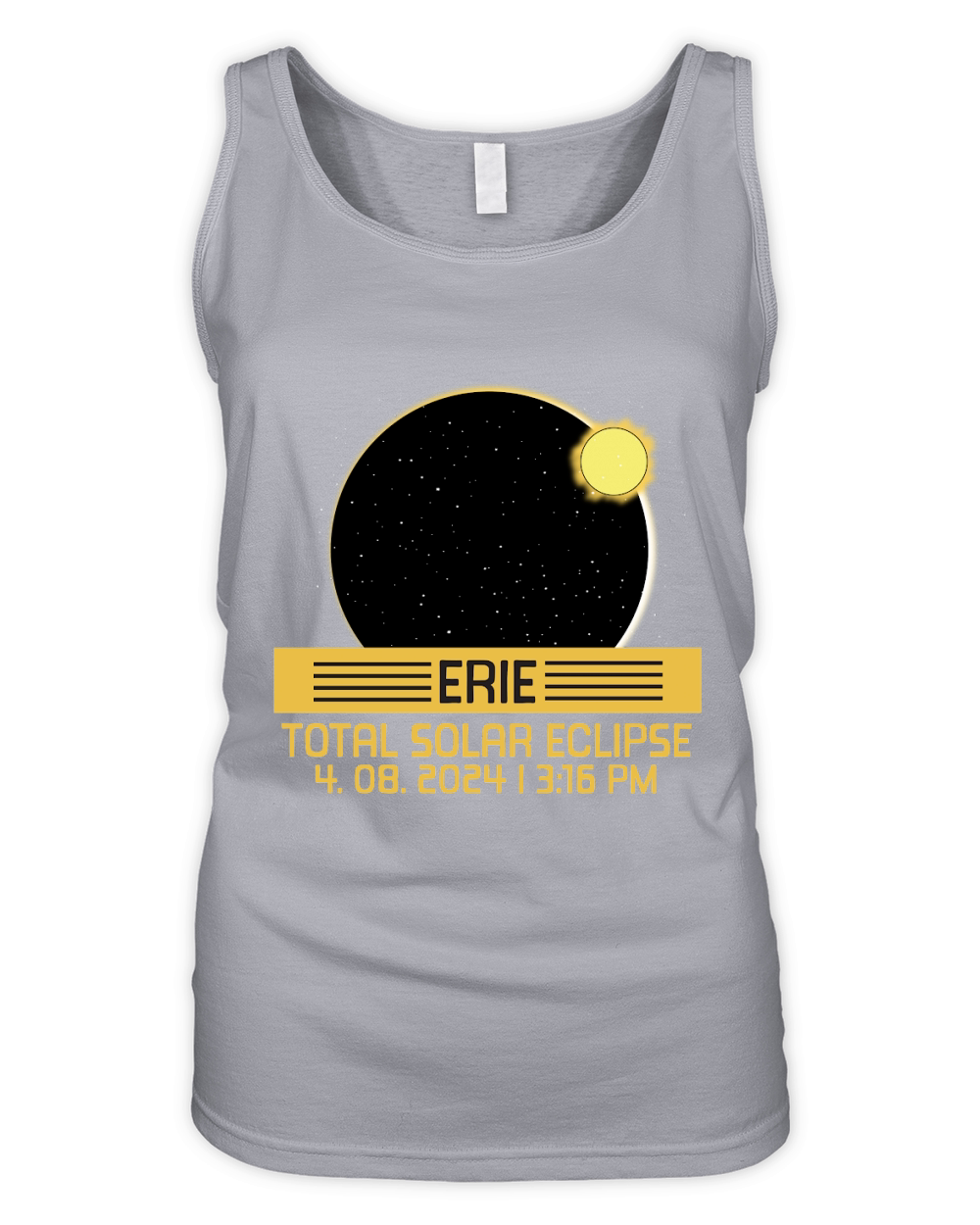 Erie Total Solar Eclipse 4.08. 2024 Organic Women's Tank Top