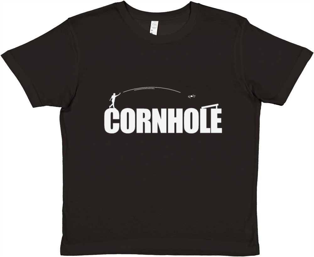 Cornhole Sports Game Free Time Friends Premium Kids Crewneck T-shirt
