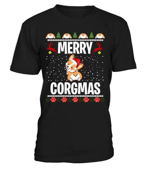 Corgi Ugly Merry Corgmas Santa Corgi T-Shirt Unisex