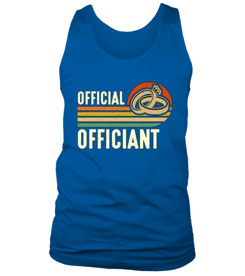 Officiant Official Officiant Retro Wedding Pastor Tank Top Unisex