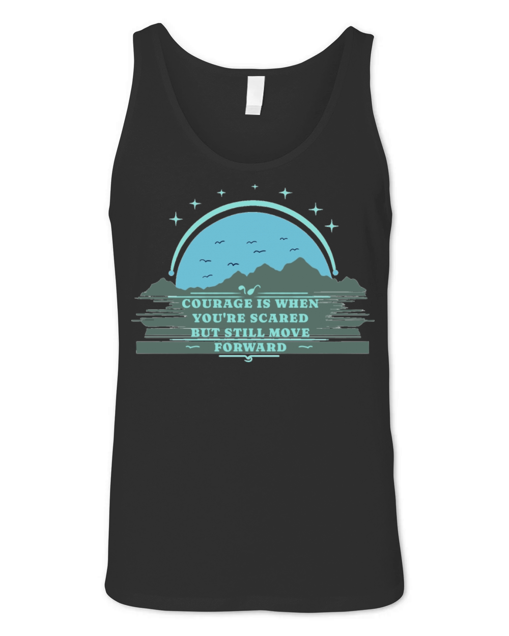Courageous passion challenges Unisex Jersey Tank