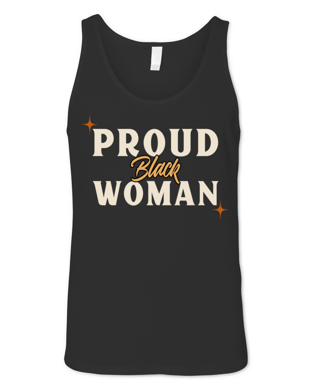 Proud black woman Unisex Jersey Tank
