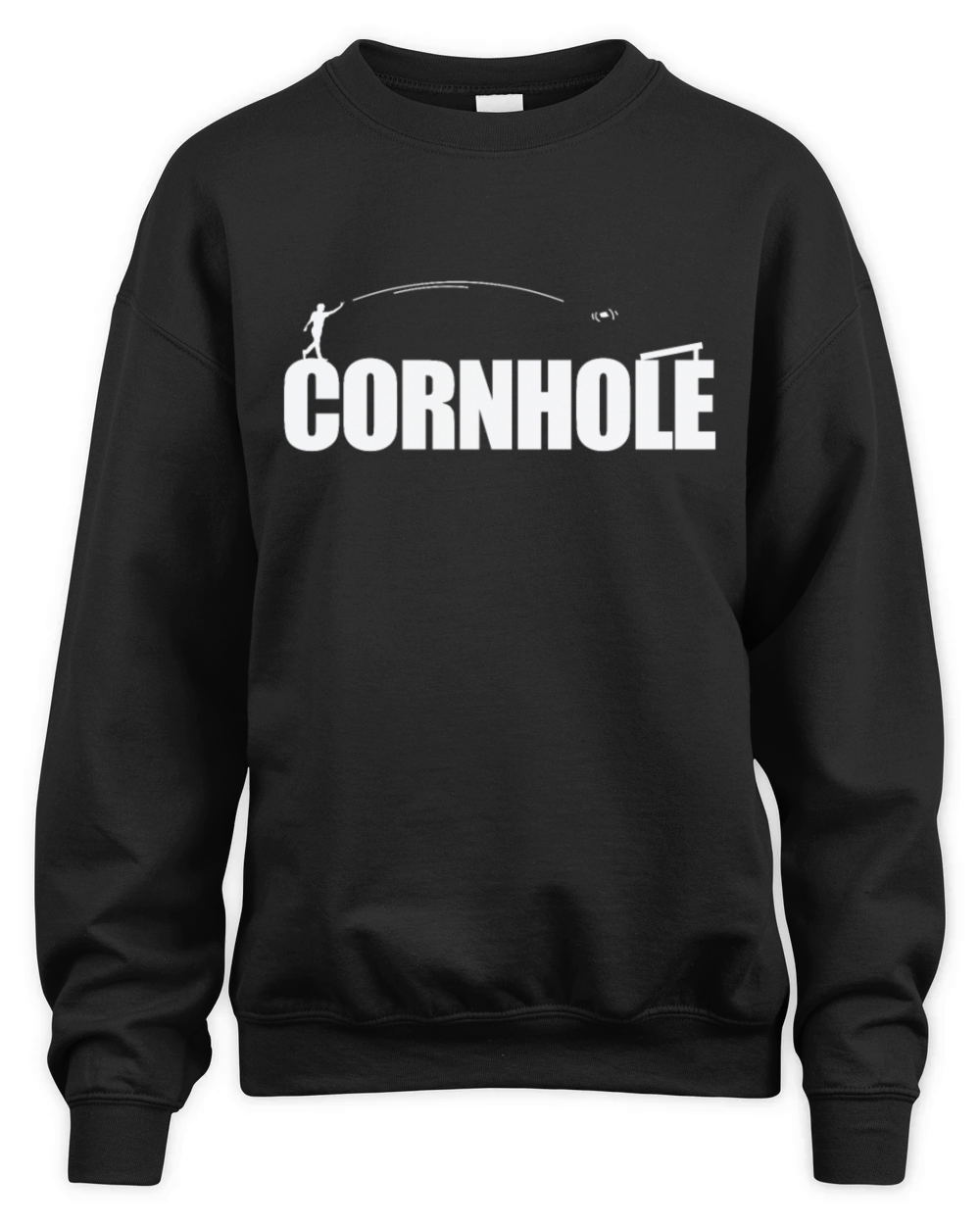 Cornhole Sports Game Free Time Friends Unisex Premium Crewneck Sweatshirt