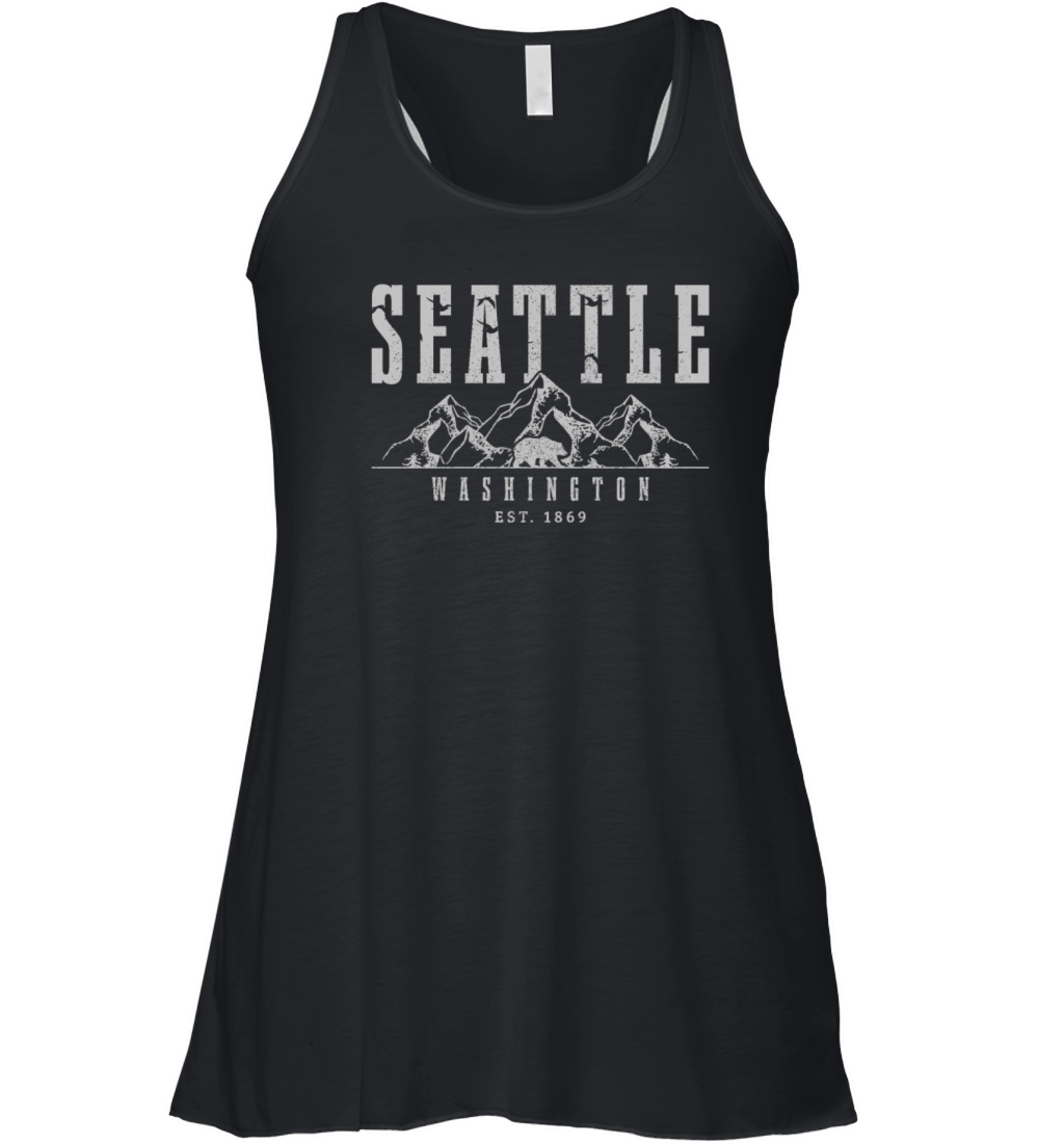 Seattle Washington Souvenir Gift Women's Flowy Tank Top