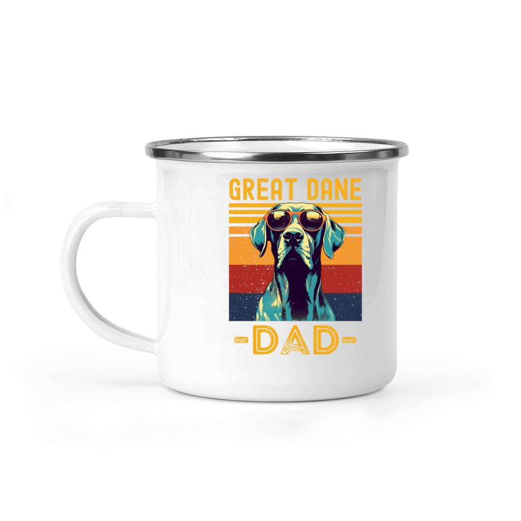 Great dane dad retro Camping Mug