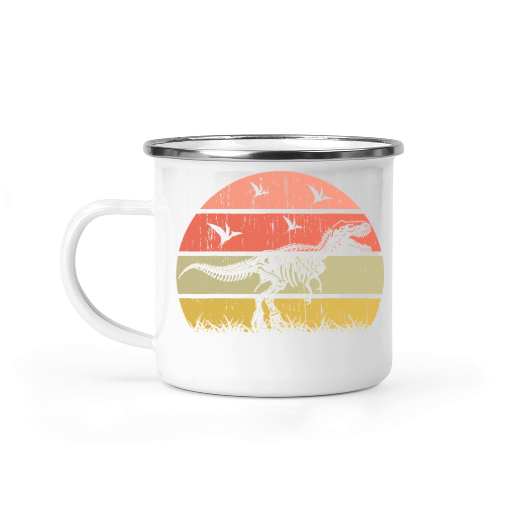 Lucasaurus dinosaur bats skeleton t-rex Halloween Camping Mug