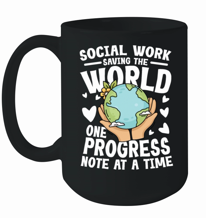 Social Worker Saving The World for a Social Ceramic Mug
