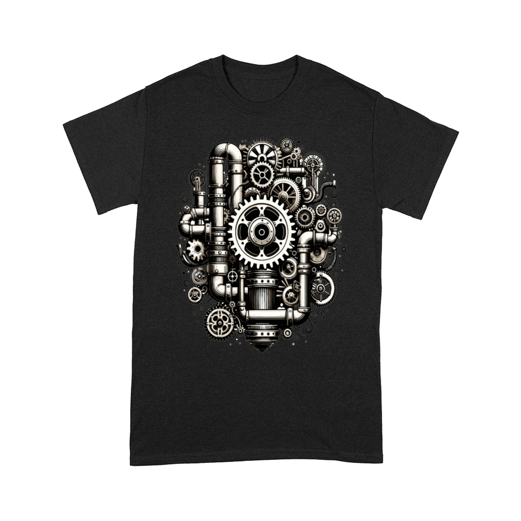 Steampunk design with gears and pipes Comfort T-shirt
