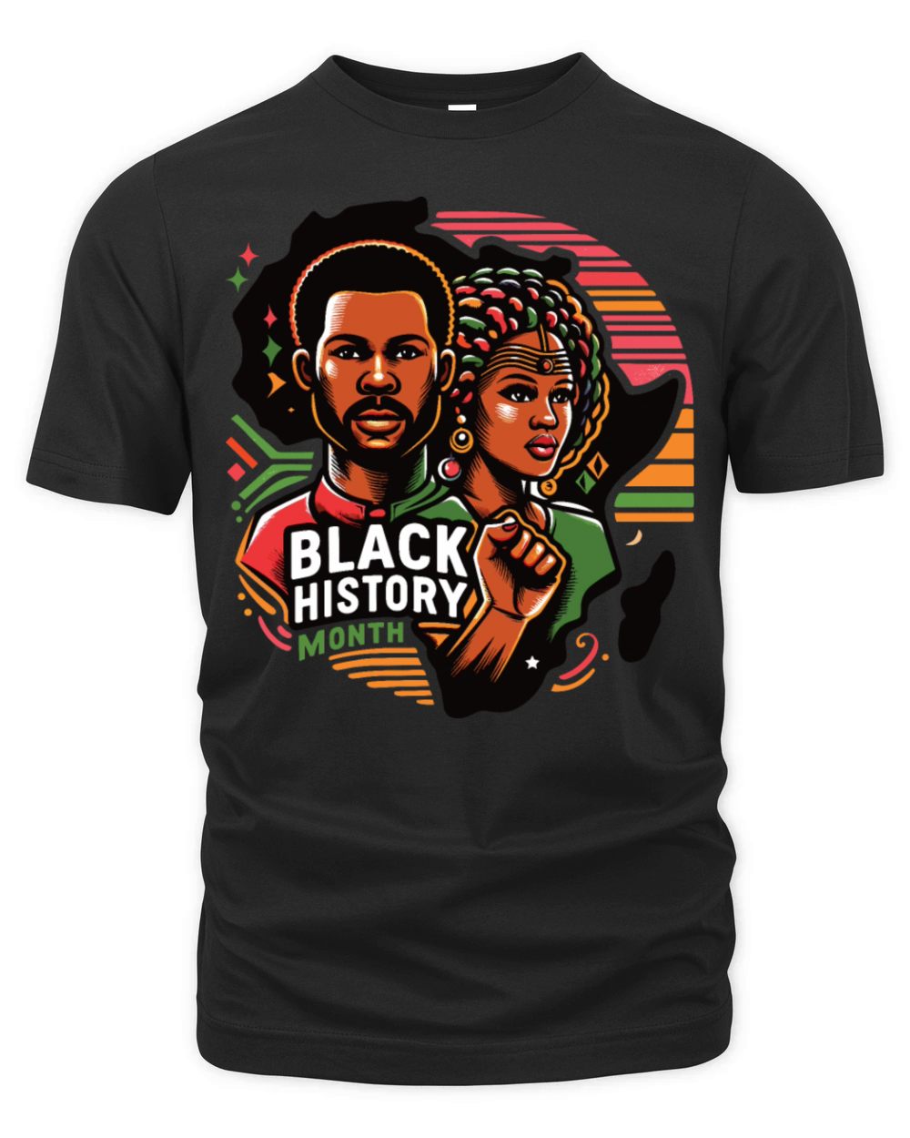 Black History Month - African Rhythms Organic Unisex T-shirt
