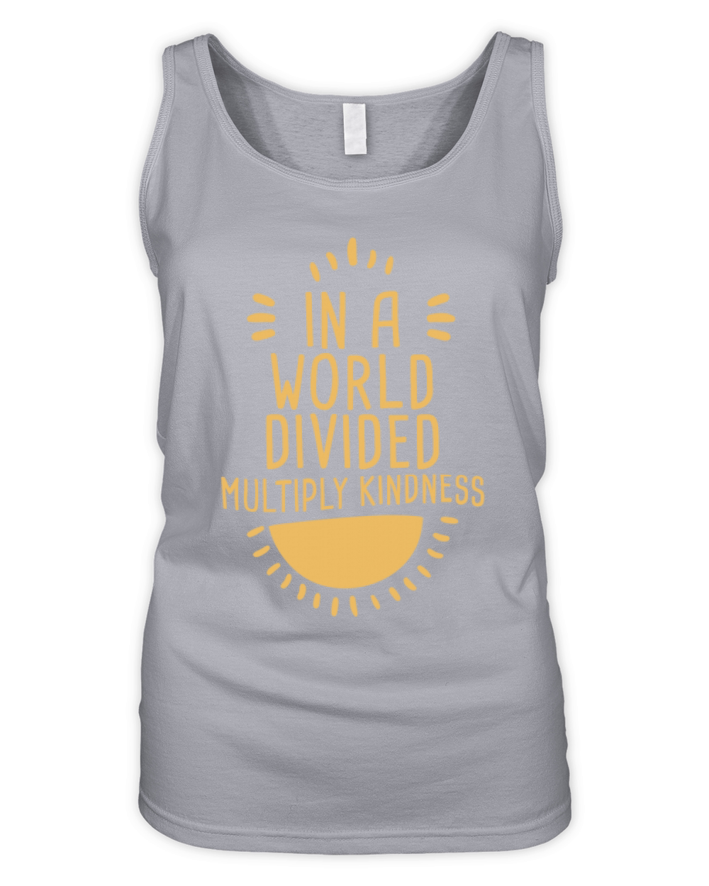 In A World Divided Multiply Kindness 4 Organic Women's Tank Top
