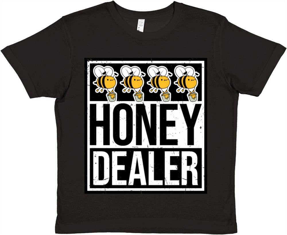 Honey Dealer Quote Cute Bee Bucket Love Beekeeper Premium Kids Crewneck T-shirt