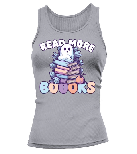 Groovy Read More Boooks Ghost Halloween Tank top Woman