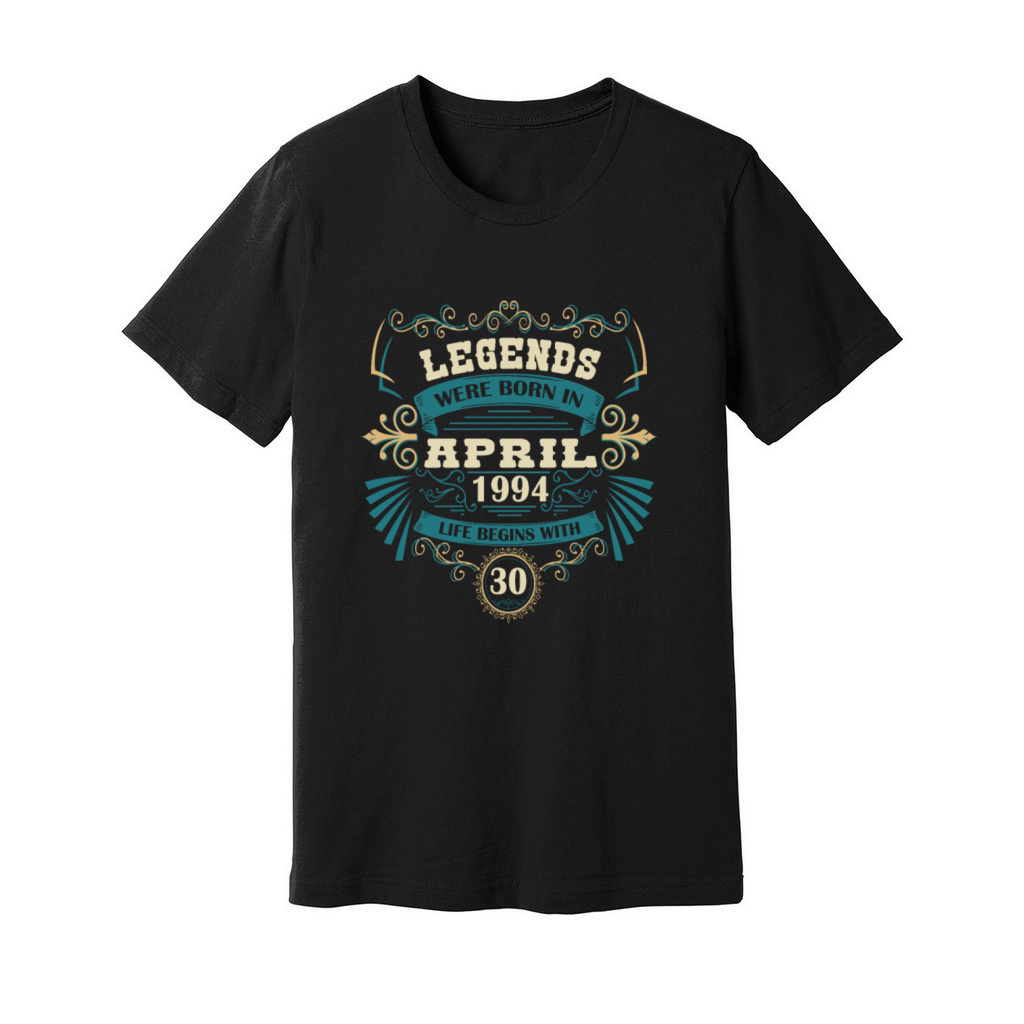April 1994 April Vintage Birthday Unisex Jersey Tee