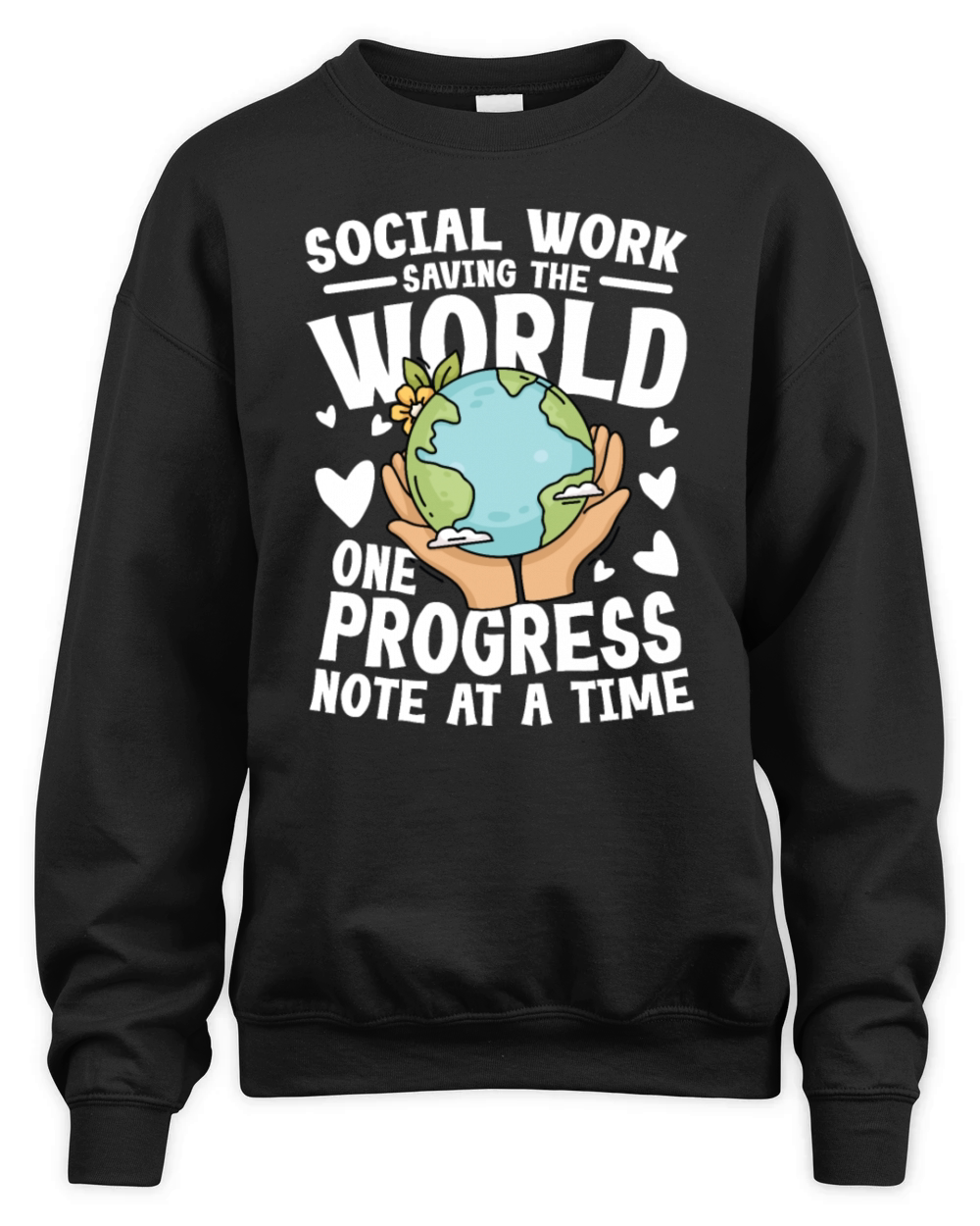 Social Worker Saving The World for a Social Unisex Premium Crewneck Sweatshirt