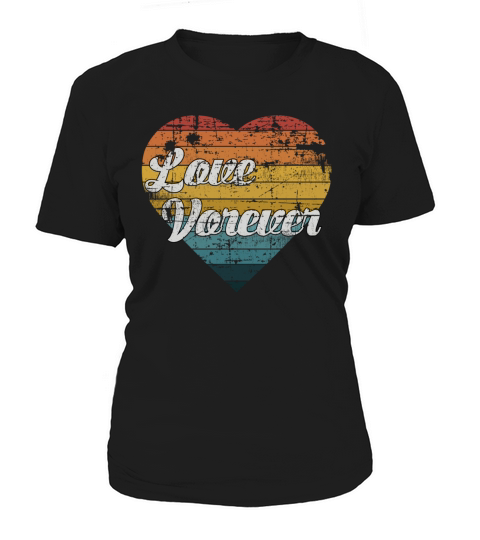 Love forever awesome retro vintage art Women's T-Shirt