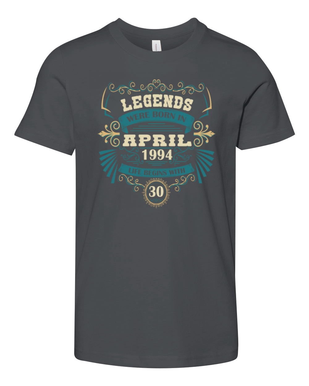 April 1994 April Vintage Birthday Youth Unisex Jersey Tee