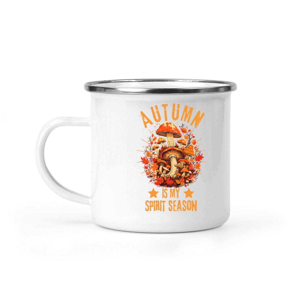 Autumn Mushrooms Camping Mug