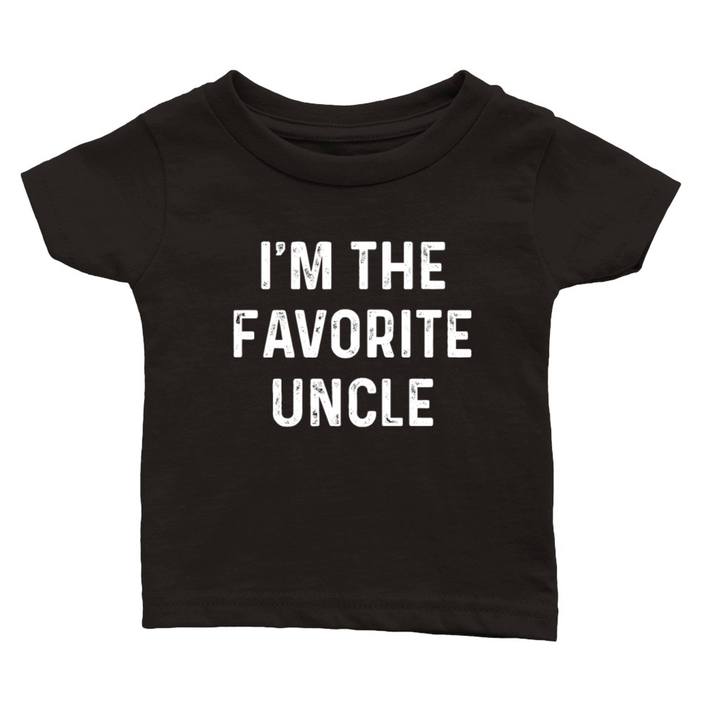 Funny Uncle T Shirts Sarcastic Family Tees for Classic Baby Crewneck T-shirt