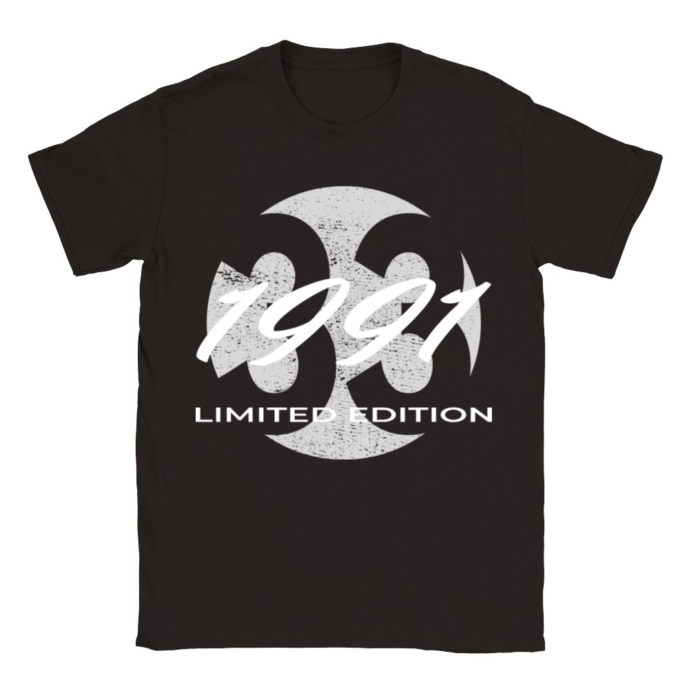 33th birthday men women 33 years 1991 vintage Classic Kids Crewneck T-shirt