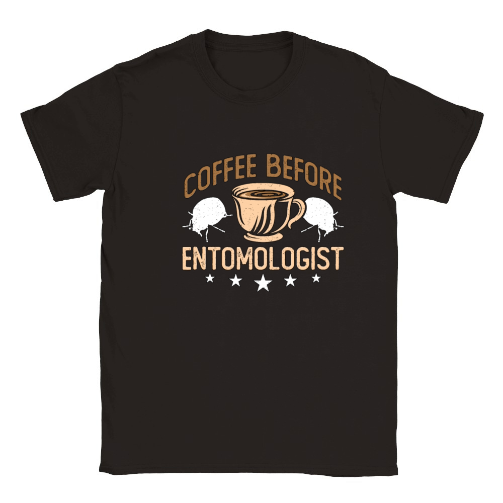 Entomologist Coffee Insect Researcher Coffee Lover Classic Kids Crewneck T-shirt