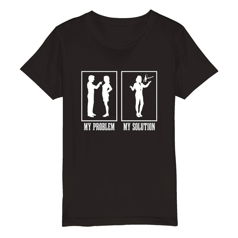 Voice Actor My Problem My Pictogram Mom Voiceover Organic Kids Crewneck T-shirt