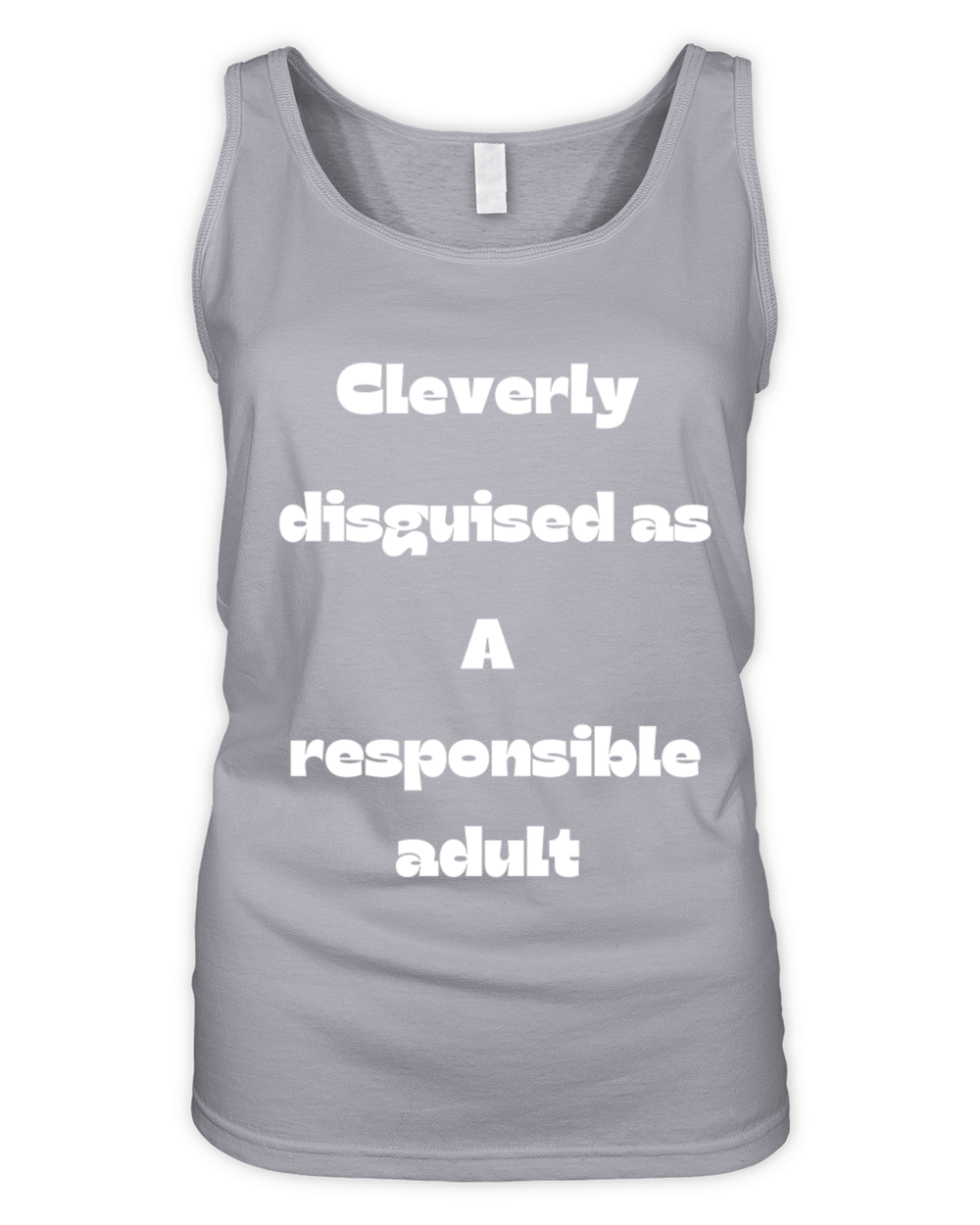 Cleverly disguised as a responsible adult Organic Women's Tank Top