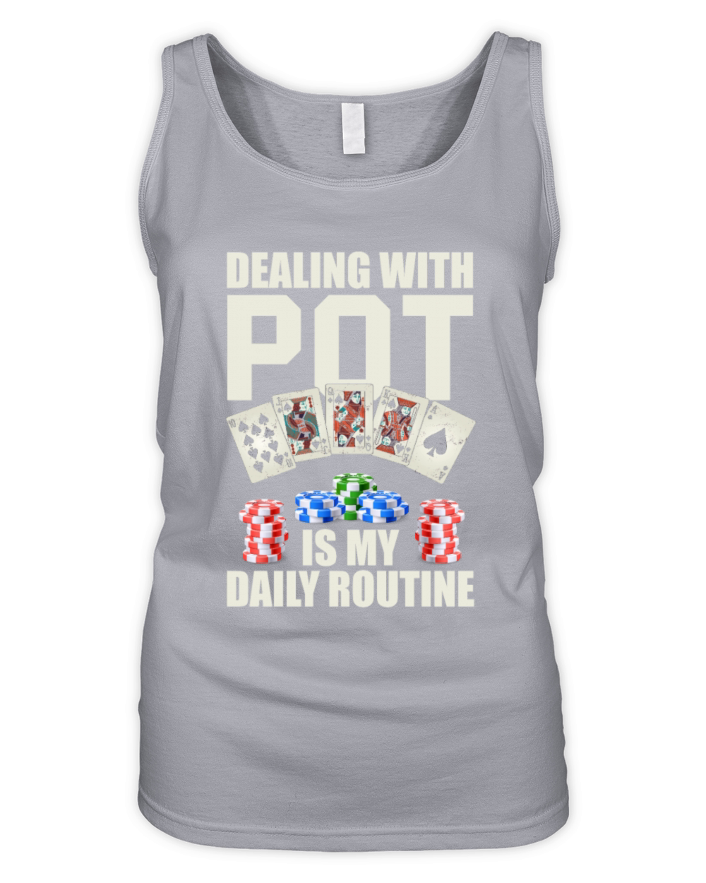 Funny Casino Dealer Poker Organic Women's Tank Top