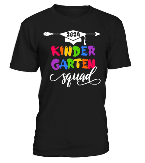 2024 Kindergarten Squad cap with arrow white text T-Shirt Unisex