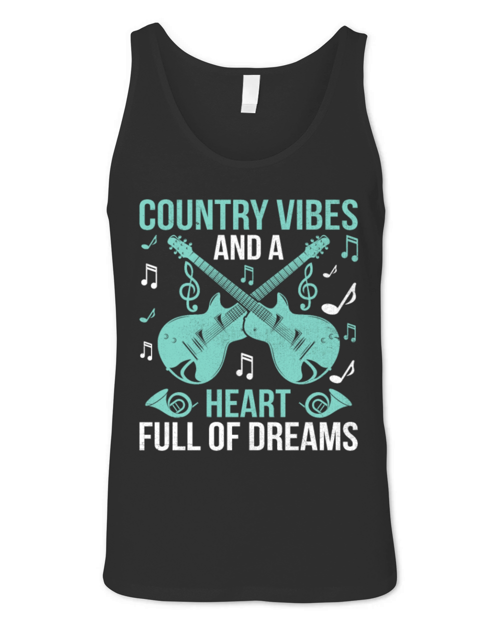 County Music Vintage Music Lover Western Country C Unisex Jersey Tank