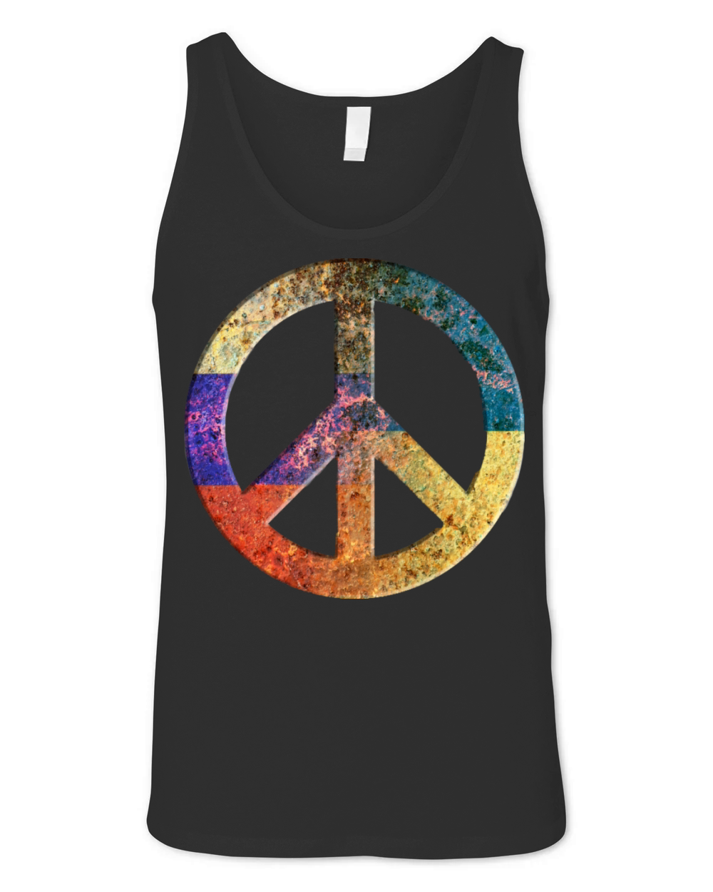Peace and Love Sign Unisex Jersey Tank