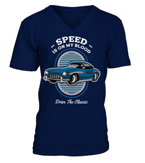 Speed is On My Blood V-Neck T-shirt