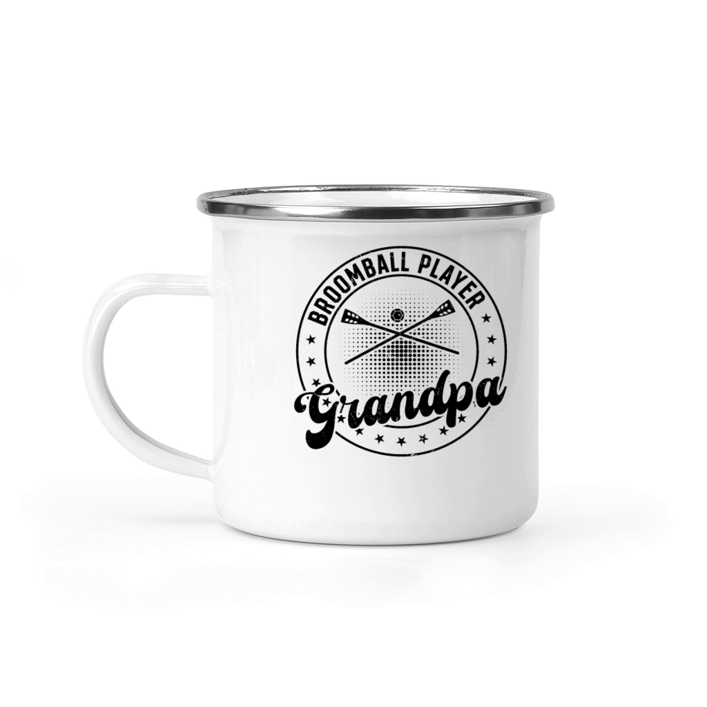 Broomball Player Grandpa Camping Mug